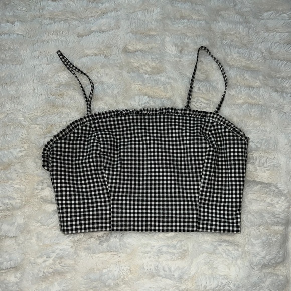 Forever 21 Gingham Crop Top Size Small - Picture 1 of 3